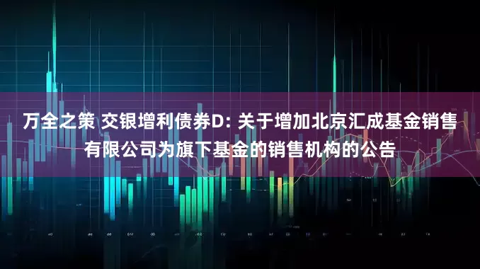 万全之策 交银增利债券D: 关于增加北京汇成基金销售有限公司为旗下基金的销售机构的公告